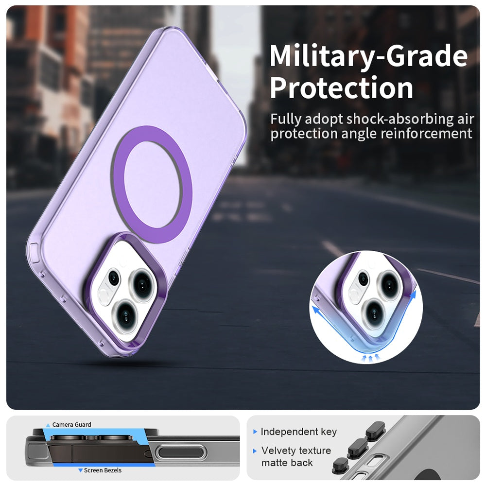 Husa de protectie Techsuit CandyCase MagSafe compatibil cu Oppo Reno16 F / Reno16 FS, Mov