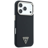 Husa de protectie Guess Kevlar Triangle Logo compatibil cu iPhone 18 Pro Max / iPhone 17 Pro Max, Negru
