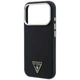 Husa de protectie Guess Kevlar Triangle Logo compatibil cu iPhone 18 Pro Max / iPhone 17 Pro Max, Negru