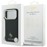 Husa de protectie Guess Saffiano Small 4G compatibil cu iPhone 17 Pro / iPhone 18 Pro, Negru