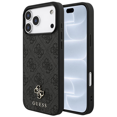 Husa de protectie Guess 4G Small and Classic Logo MagSafe compatibil cu iPhone 18 Pro / iPhone 17 Pro, Negru