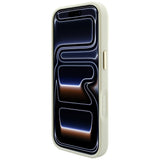 Husa de protectie Guess Peony Hot Stamp compatibil cu iPhone 18 Pro Max / iPhone 17 Pro Max, Bej