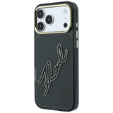 Husa de protectie Karl Lagerfeld compatibil cu iPhone 17 Pro / iPhone 18 Pro, Negru