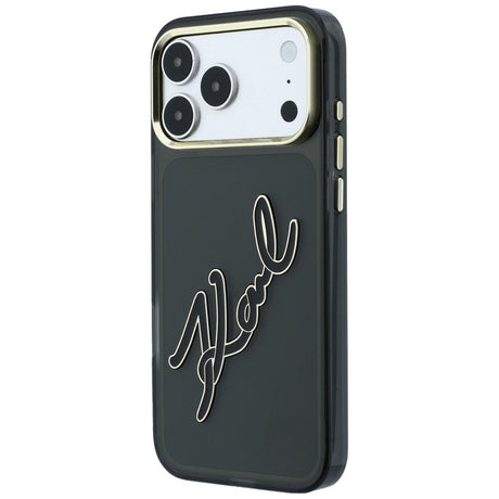 Husa de protectie Karl Lagerfeld compatibil cu iPhone 17 Pro / iPhone 18 Pro, Negru
