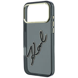 Husa de protectie Karl Lagerfeld compatibil cu iPhone 17 Pro / iPhone 18 Pro, Negru
