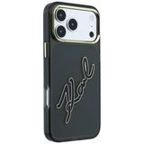 Husa de protectie Karl Lagerfeld compatibil cu iPhone 17 Pro Max / iPhone 18 Pro Max, Negru