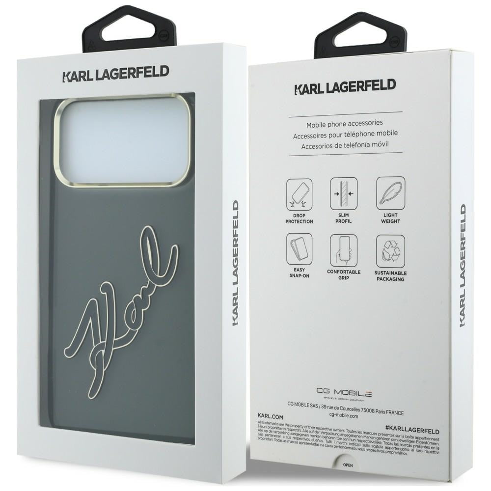 Husa de protectie Karl Lagerfeld compatibil cu iPhone 17 Pro Max / iPhone 18 Pro Max, Negru