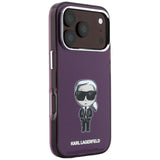 Husa de protectie Karl Lagerfeld IML Ikonik compatibil cu iPhone 17 Pro Max / iPhone 18 Pro Max, Bordo