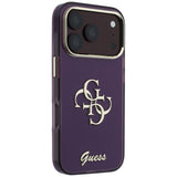 Husa de protectie Guess IML 4G Script Metal compatibil cu iPhone 18 Pro Max / iPhone 17 Pro Max, Bordo