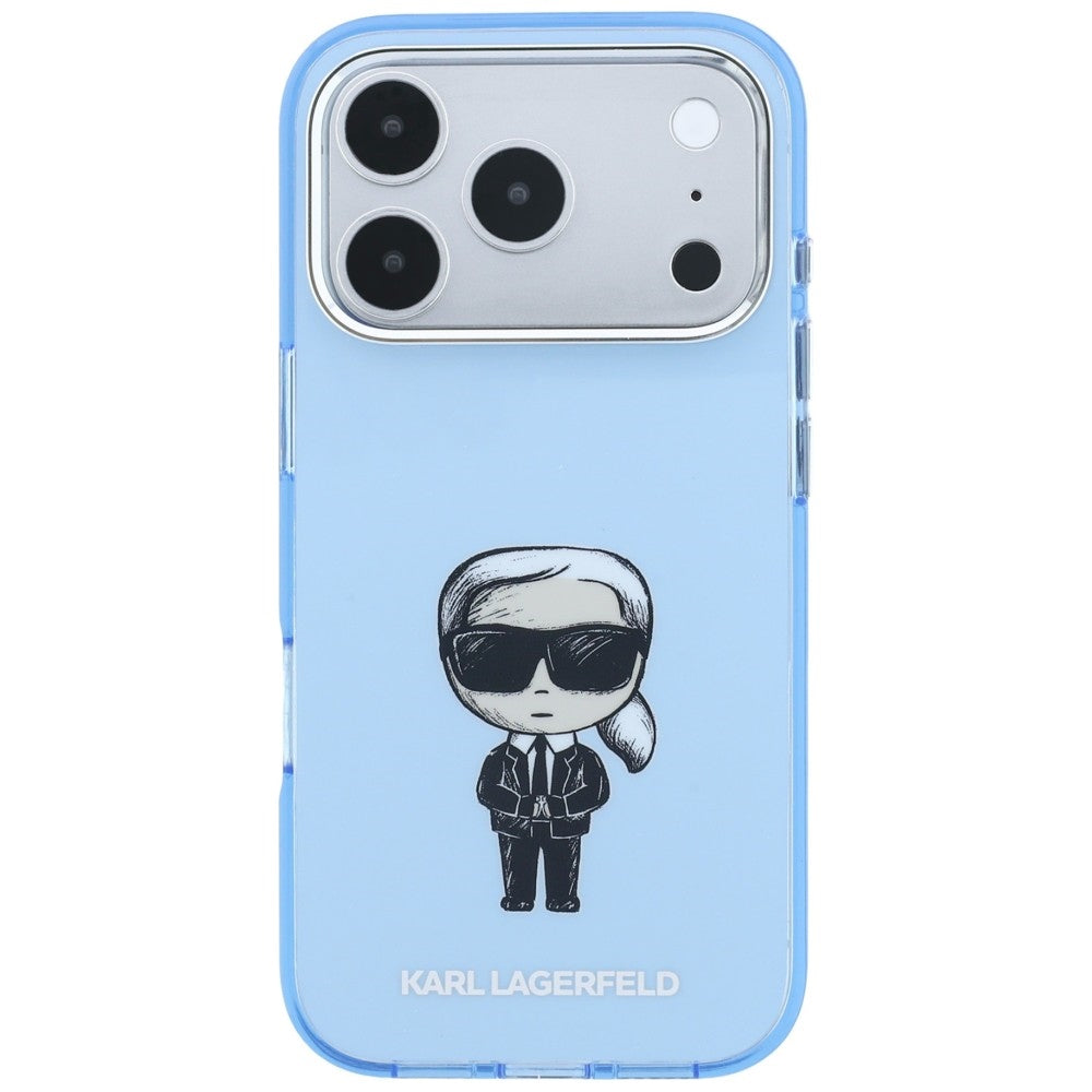 Husa de protectie Karl Lagerfeld compatibil cu iPhone 17 Pro Max / iPhone 18 Pro Max, Albastru