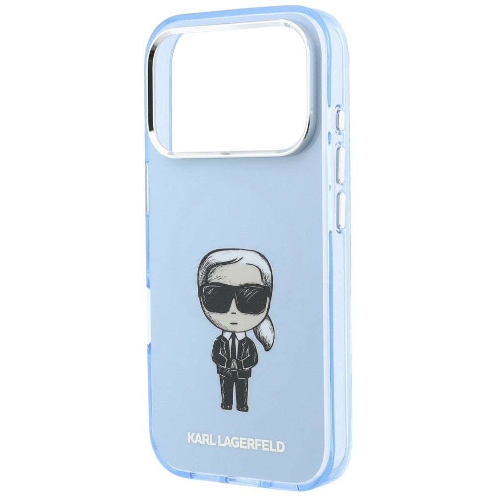 Husa de protectie Karl Lagerfeld compatibil cu iPhone 17 Pro Max / iPhone 18 Pro Max, Albastru