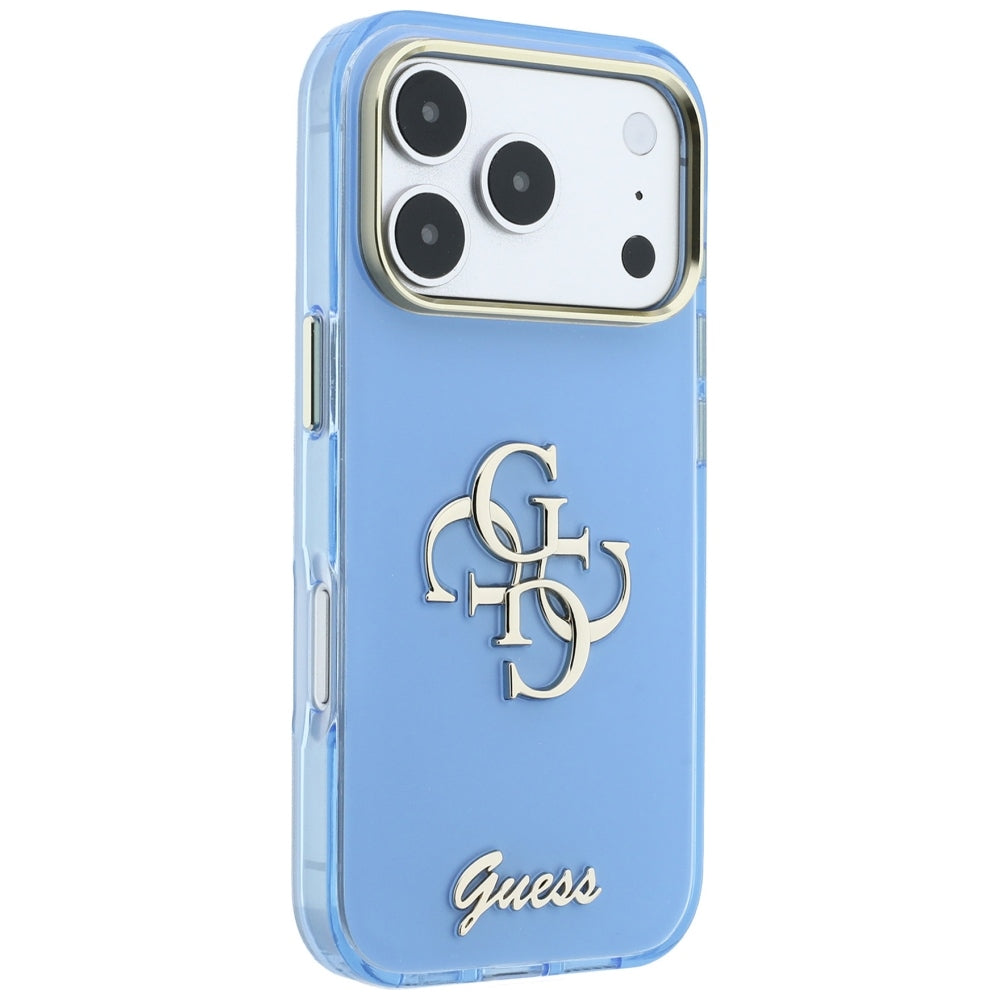 Husa de protectie Guess IML 4G compatibil cu iPhone 18 Pro Max / iPhone 17 Pro Max, Albastru