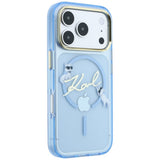 Husa de protectie Karl Lagerfeld compatibil cu iPhone 18 Pro / iPhone 17 Pro, Albastru