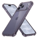Husa de protectie Techsuit Shockproof Clear Silicone compatibil cu iPhone 18 Pro / iPhone 17 Pro, Gri