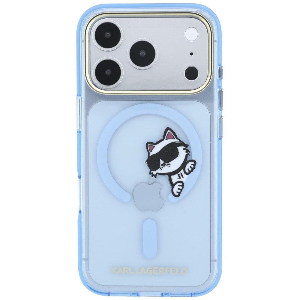 Husa de protectie Karl Lagerfeld compatibil cu iPhone 18 Pro / iPhone 17 Pro, Albastru