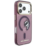 Husa de protectie Karl Lagerfeld compatibil cu iPhone 17 Pro Max / iPhone 18 Pro Max, Roșu Inchis