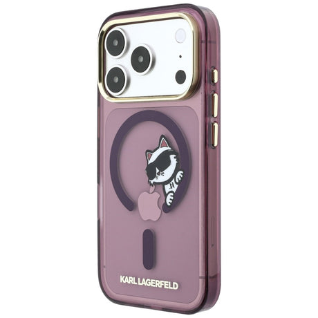 Husa de protectie Karl Lagerfeld compatibil cu iPhone 17 Pro Max / iPhone 18 Pro Max, Roșu Inchis
