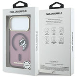 Husa de protectie Karl Lagerfeld compatibil cu iPhone 17 Pro Max / iPhone 18 Pro Max, Roșu Inchis