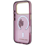 Husa de protectie Karl Lagerfeld compatibil cu iPhone 17 Pro Max / iPhone 18 Pro Max, Roșu Inchis