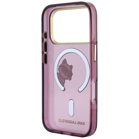 Husa de protectie Karl Lagerfeld compatibil cu iPhone 17 Pro Max / iPhone 18 Pro Max, Roșu Inchis