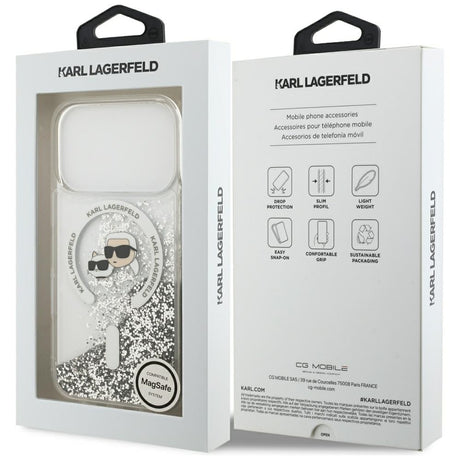 Karl Lagerfeld védőtok iPhone 18 Pro Max / iPhone 17 Pro Max készülékhez, átlátszó