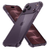 Husa de protectie Techsuit Shockproof Clear Silicone compatibil cu iPhone 18 Pro Max / iPhone 17 Pro Max, Negru Fumuriu