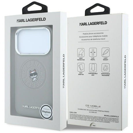 Husa de protectie Karl Lagerfeld compatibil cu iPhone 18 Pro Max / iPhone 17 Pro Max, Gri