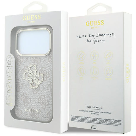Husa de protectie Guess compatibil cu iPhone 17 Pro Max / iPhone 18 Pro Max, Roz