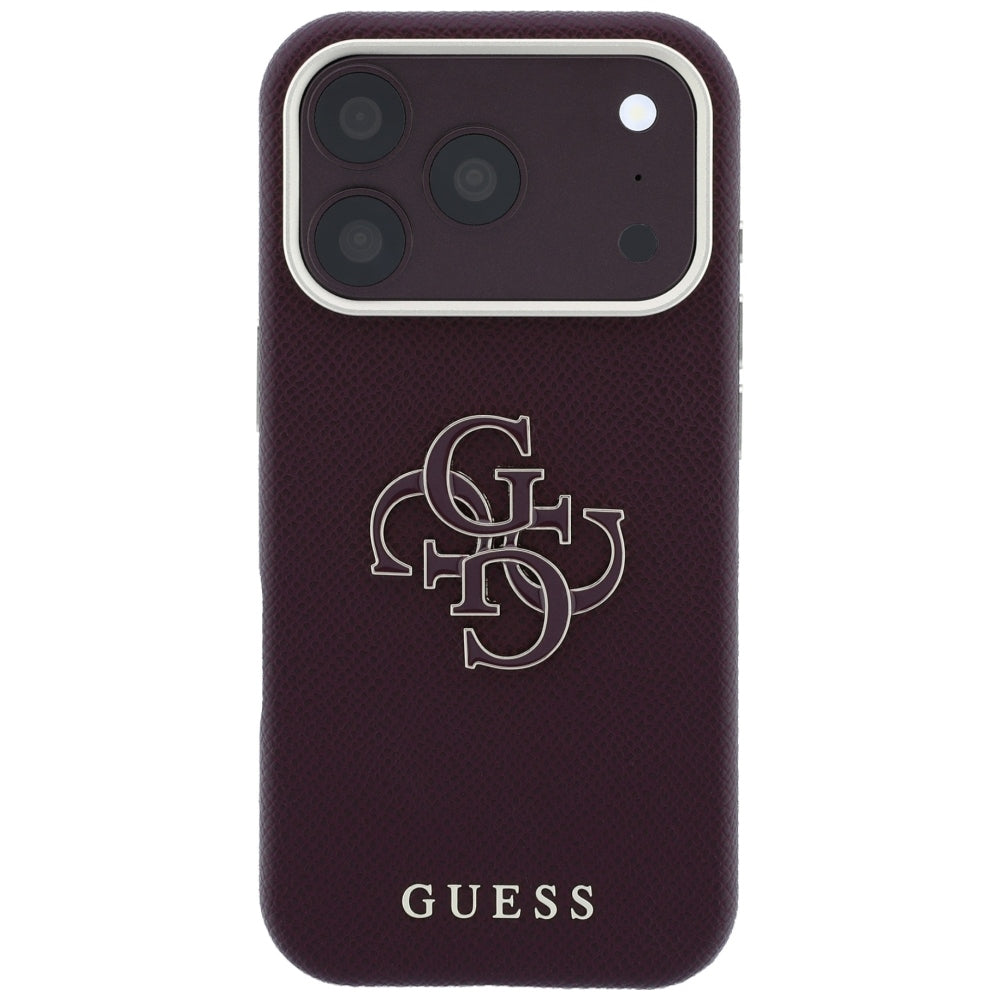 Husa de protectie Guess compatibil cu iPhone 18 Pro / iPhone 17 Pro, Bordo