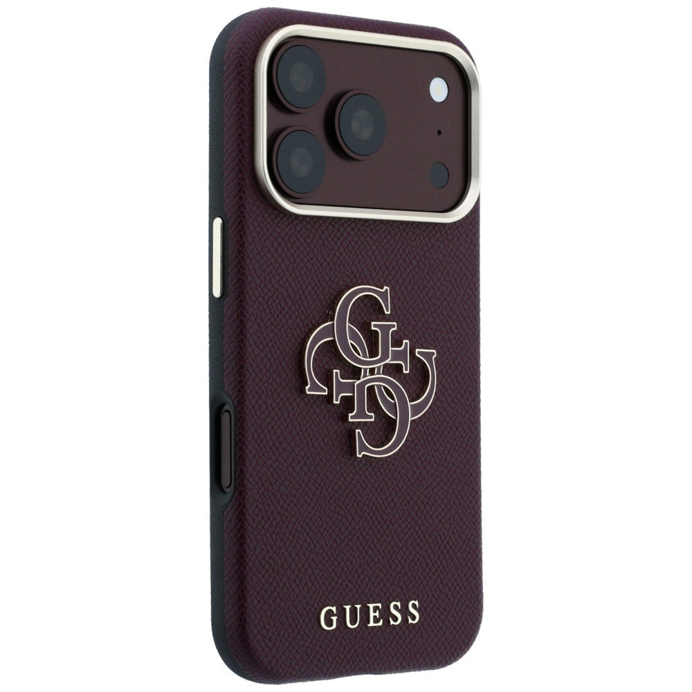 Husa de protectie Guess compatibil cu iPhone 18 Pro / iPhone 17 Pro, Bordo