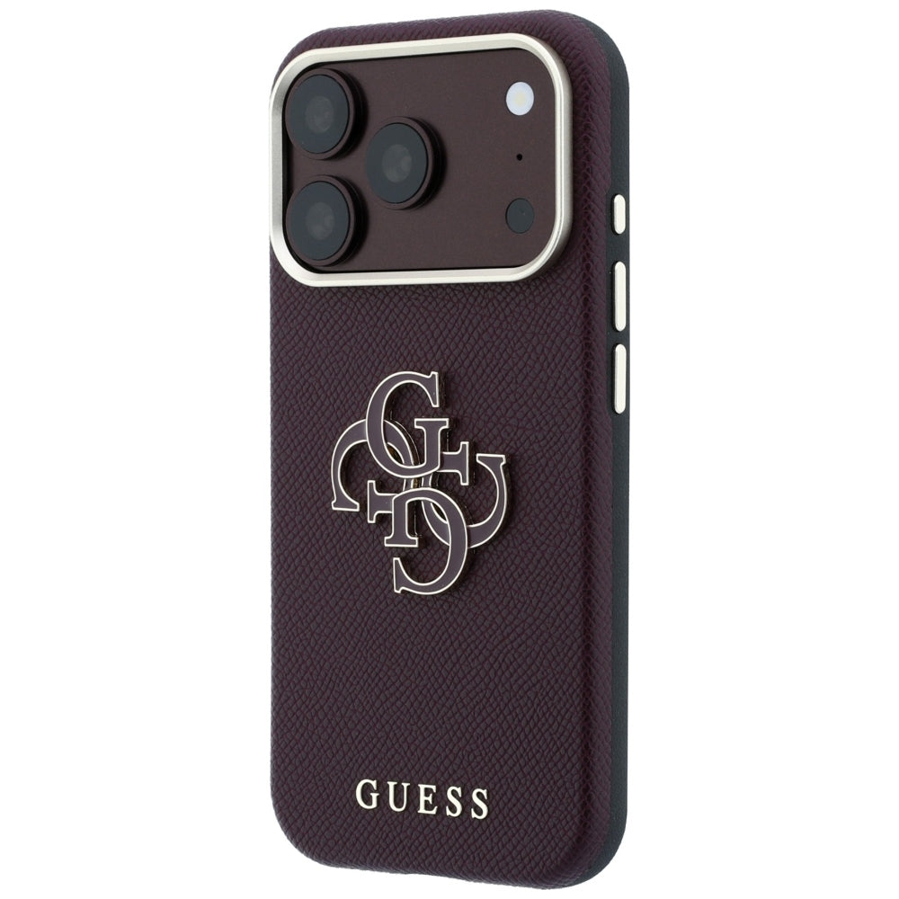 Husa de protectie Guess compatibil cu iPhone 18 Pro / iPhone 17 Pro, Bordo