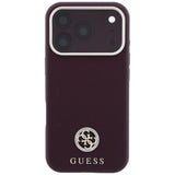 Husa de protectie Guess compatibil cu iPhone 18 Pro / iPhone 17 Pro, Bordo