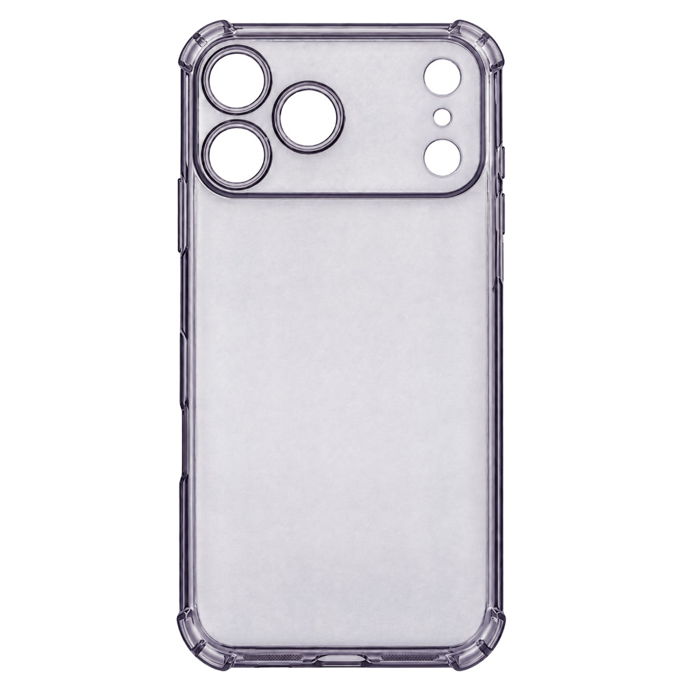 Husa de protectie Techsuit Shockproof Clear Silicone compatibil cu iPhone 18 Pro Max / iPhone 17 Pro Max, Negru Fumuriu