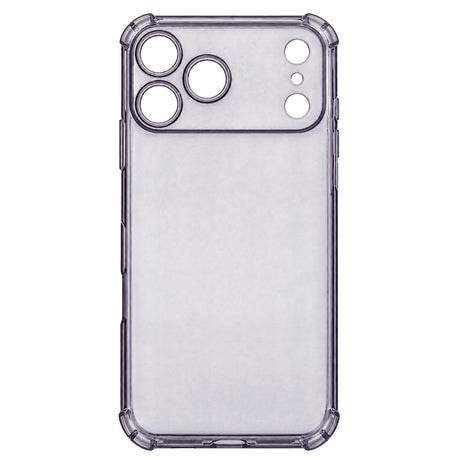 Husa de protectie Techsuit Shockproof Clear Silicone compatibil cu iPhone 18 Pro Max / iPhone 17 Pro Max, Negru Fumuriu