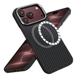 Husa de protectie Techsuit Aramid Fiber MagSafe compatibil cu iPhone 18 Pro Max / iPhone 17 Pro Max, Negru