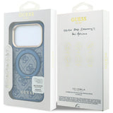 Husa de protectie Guess Ring Stand 360 compatibil cu iPhone 18 Pro Max / iPhone 17 Pro Max, Albastru