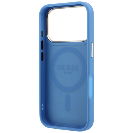 Husa de protectie Guess Ring Stand 360 compatibil cu iPhone 18 Pro Max / iPhone 17 Pro Max, Albastru