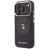 Husa de protectie Karl Lagerfeld compatibil cu iPhone 18 Pro Max / iPhone 17 Pro Max, Bordo