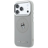 Husa de protectie Karl Lagerfeld compatibil cu iPhone 18 Pro / iPhone 17 Pro, Gri