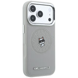 Husa de protectie Karl Lagerfeld compatibil cu iPhone 18 Pro / iPhone 17 Pro, Gri