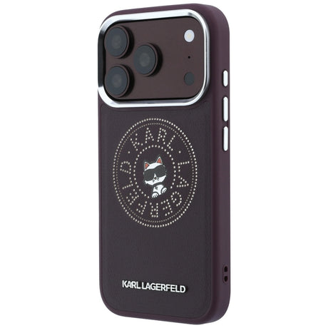 Husa de protectie Karl Lagerfeld compatibil cu iPhone 18 Pro / iPhone 17 Pro, Roșu Inchis