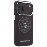 Husa de protectie Karl Lagerfeld compatibil cu iPhone 18 Pro / iPhone 17 Pro, Roșu Inchis