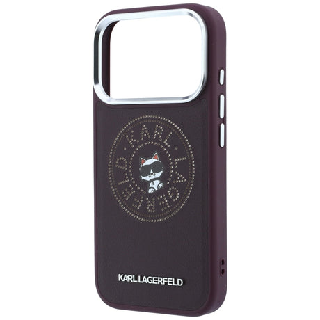 Husa de protectie Karl Lagerfeld compatibil cu iPhone 18 Pro / iPhone 17 Pro, Roșu Inchis