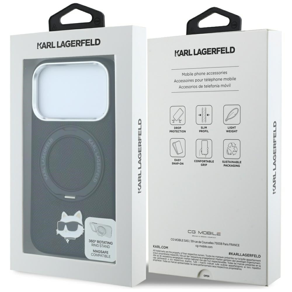 Husa de protectie Karl Lagerfeld compatibil cu iPhone 18 Pro / iPhone 17 Pro, Negru