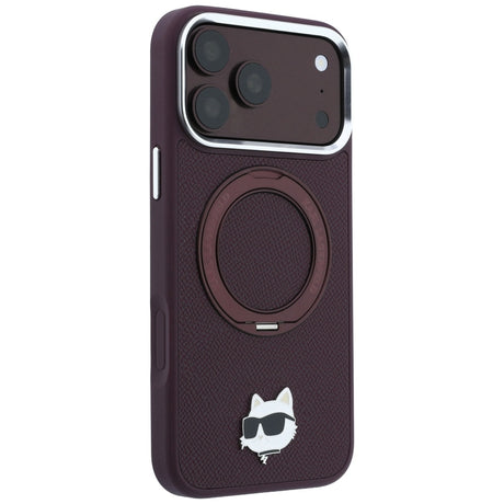 Husa de protectie Karl Lagerfeld compatibil cu iPhone 18 Pro Max / iPhone 17 Pro Max, Roșu Burgundy