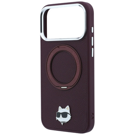 Husa de protectie Karl Lagerfeld compatibil cu iPhone 18 Pro Max / iPhone 17 Pro Max, Roșu Burgundy