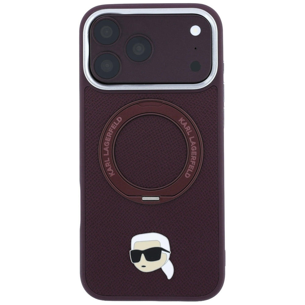 Husa de protectie Karl Lagerfeld compatibil cu iPhone 17 Pro Max / iPhone 18 Pro Max, Roșu