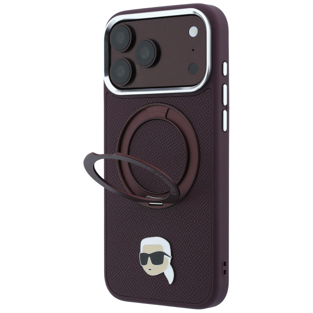 Husa de protectie Karl Lagerfeld compatibil cu iPhone 17 Pro Max / iPhone 18 Pro Max, Roșu