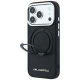 Husa de protectie Karl Lagerfeld Saffiano compatibil cu iPhone 18 Pro / iPhone 17 Pro, Negru