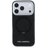 Husa de protectie Karl Lagerfeld Saffiano compatibil cu iPhone 18 Pro / iPhone 17 Pro, Negru